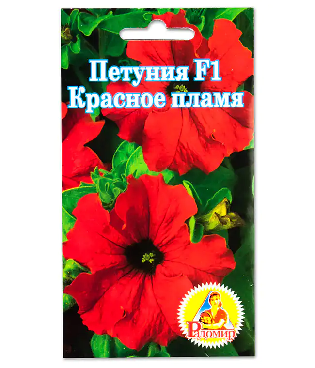 Семена цветов Петуния Красное пламя F1