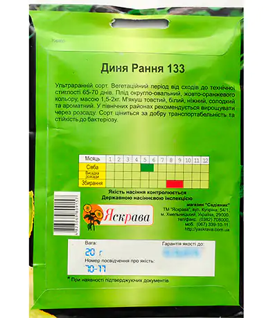 Дыня Ранняя 133