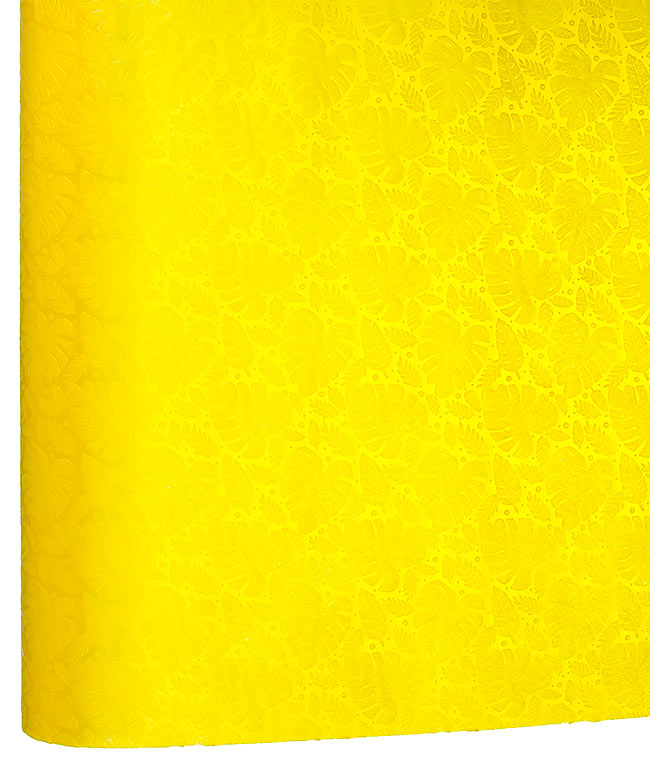 Изображение Флізелін з тисненням жовтий монстера EB-BJ-11