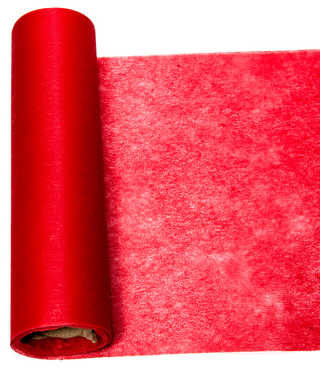 Изображение Флизелин для цветов упаковочный красный