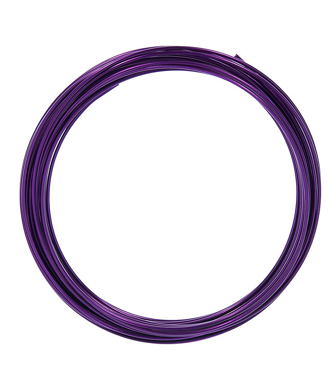 Изображение Флористическая проволока для цветов темно-фиолетовая
