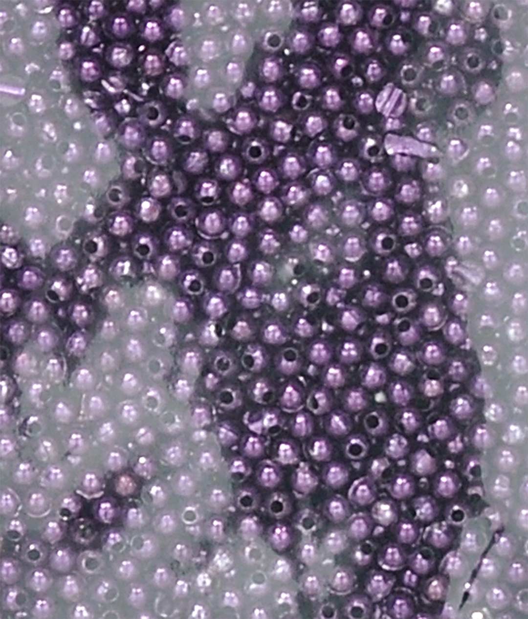 Изображение Флористические бусины фиолетовые №3 COL54