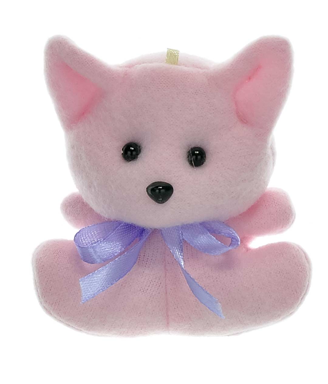 Изображение М'яка іграшка для букетів Міні Котик рожевий 10см