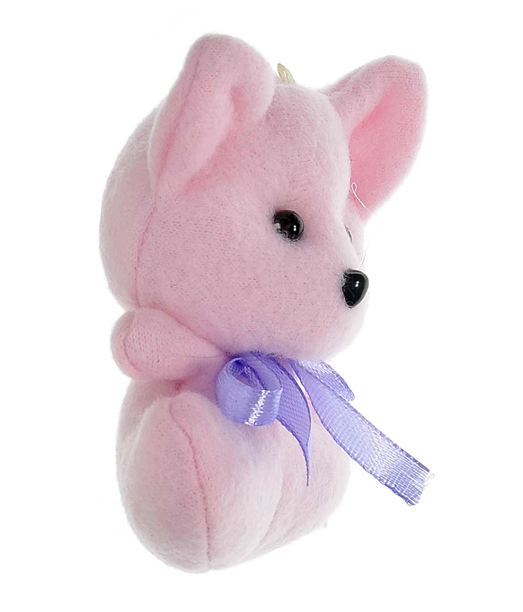 Изображение Мягкая игрушка для букетов Мини Котик розовый 10см