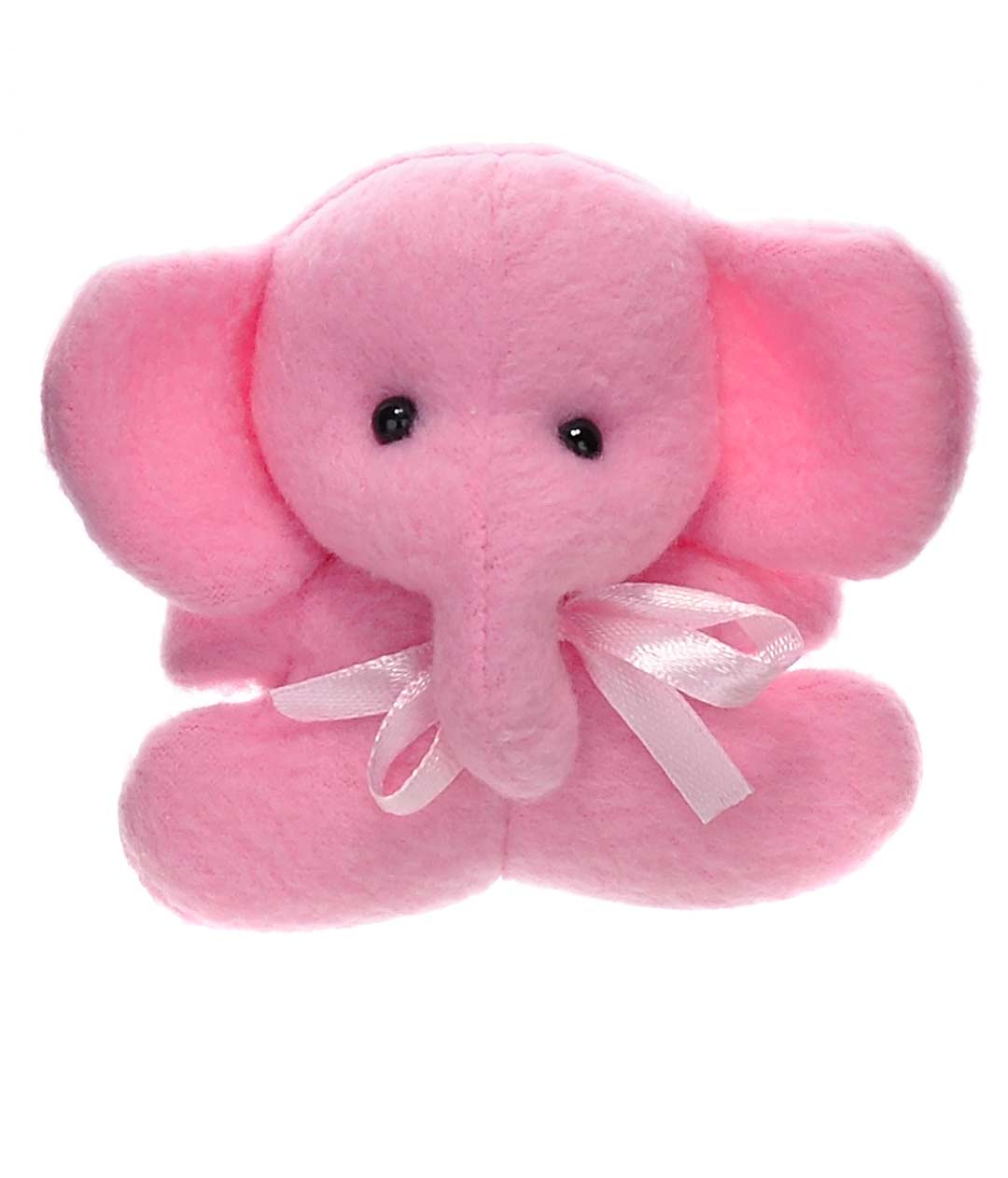 Изображение М'яка іграшка для букетів Міні Слонік рожевий 10см