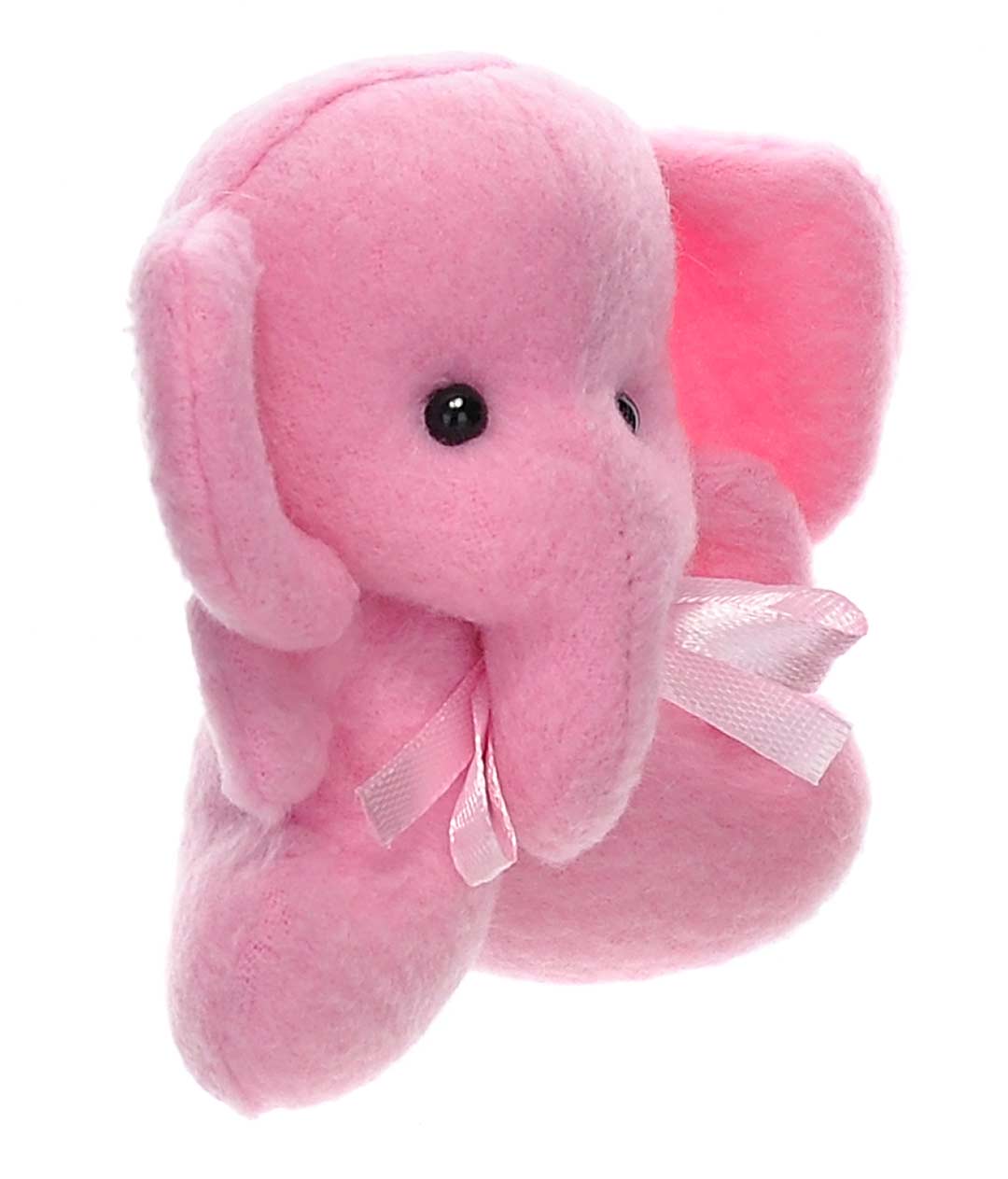 Изображение Мягкая игрушка для букетов Мини Слоник розовый 10см