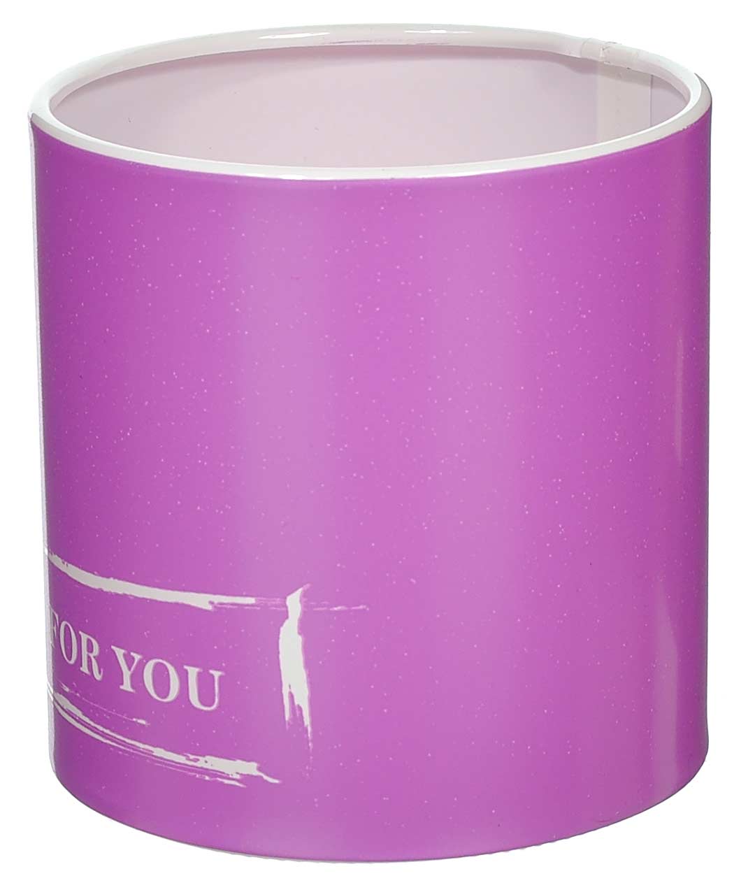 Изображение Коробка для цветов пластиковая FOR YOU фиолетовая 100/100
