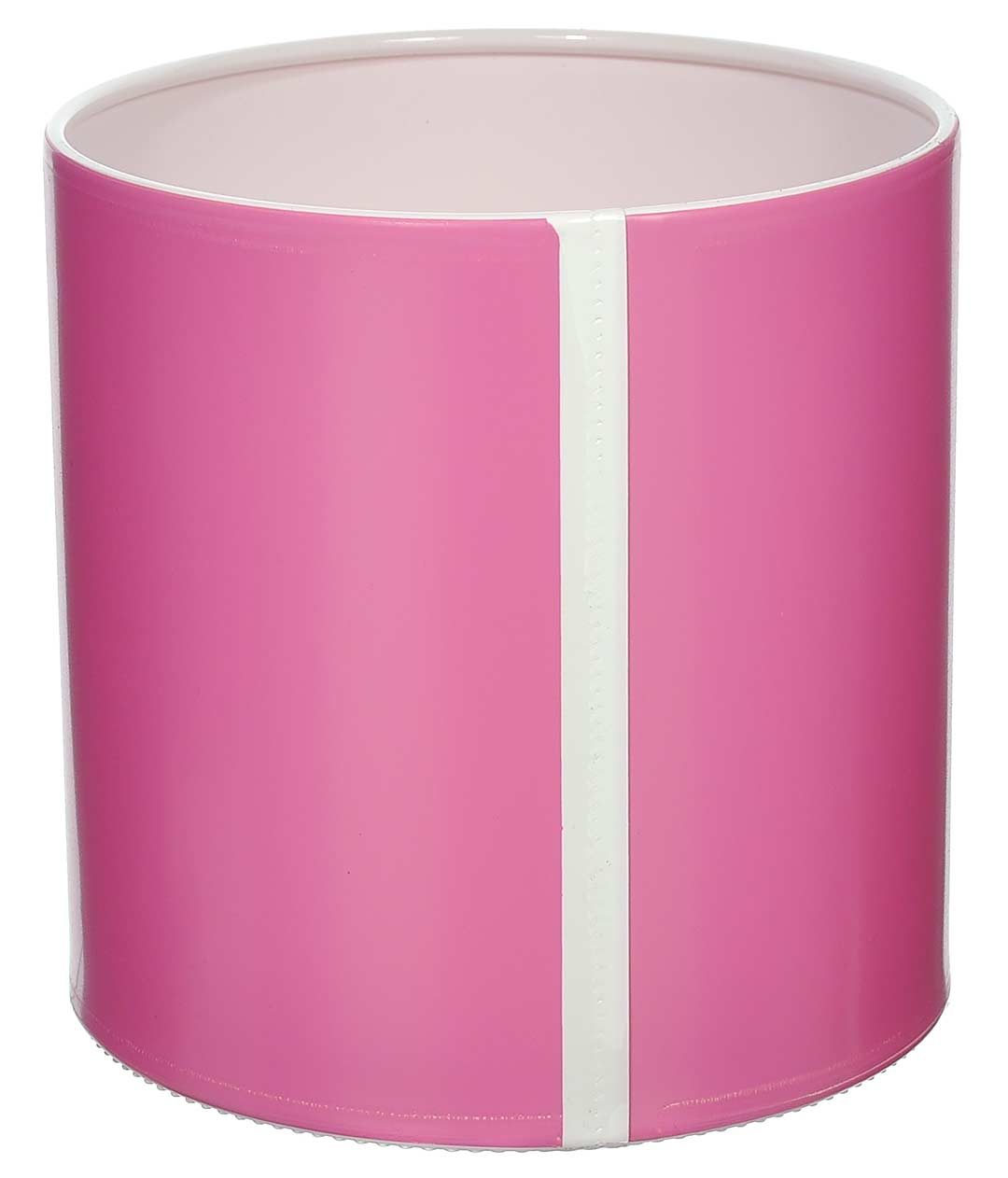 Изображение Коробка для цветов пластиковая Ноты розовая 140/140