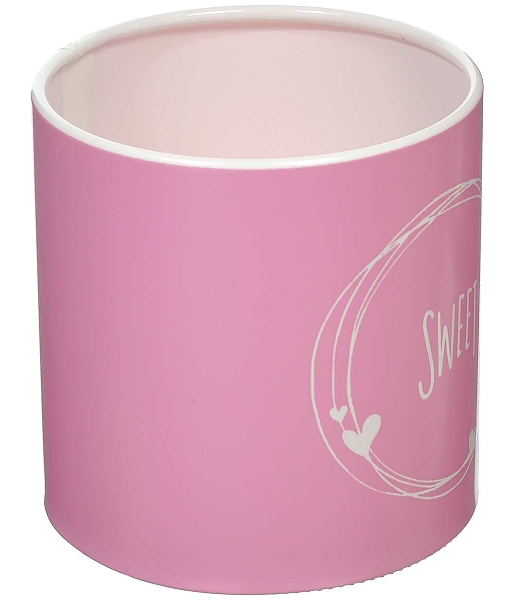 Изображение Коробка для цветов пластиковая SWEET бледно-розовая 100/100