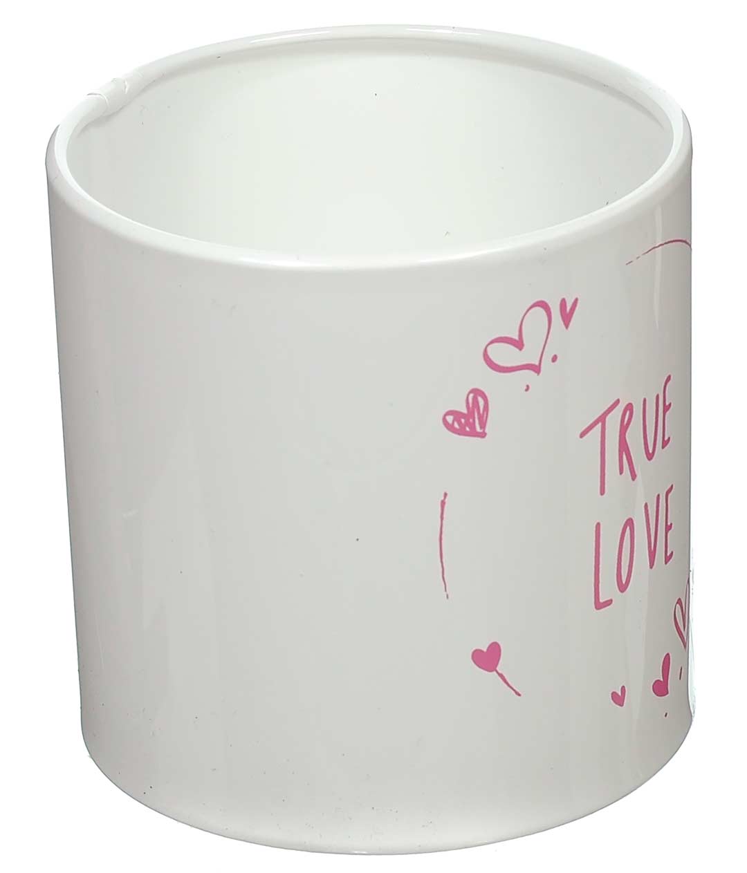 Изображение Коробка для квітів пластикова TRUE LOVE рожева 100/100