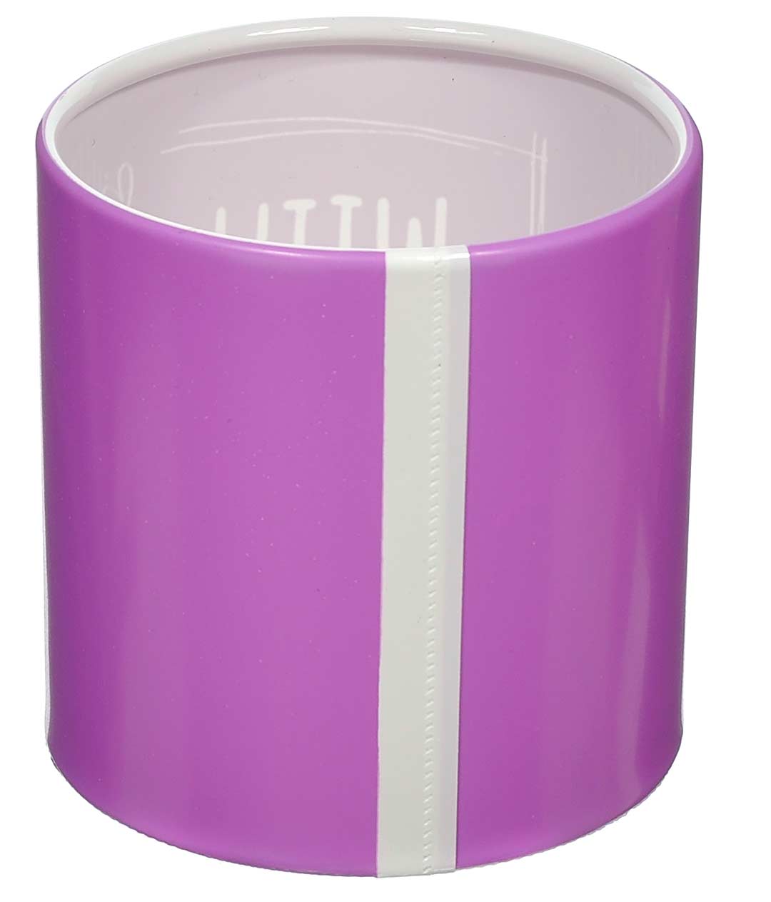 Изображение Коробка для цветов пластиковая WITH YOU фиолетовая 100/100
