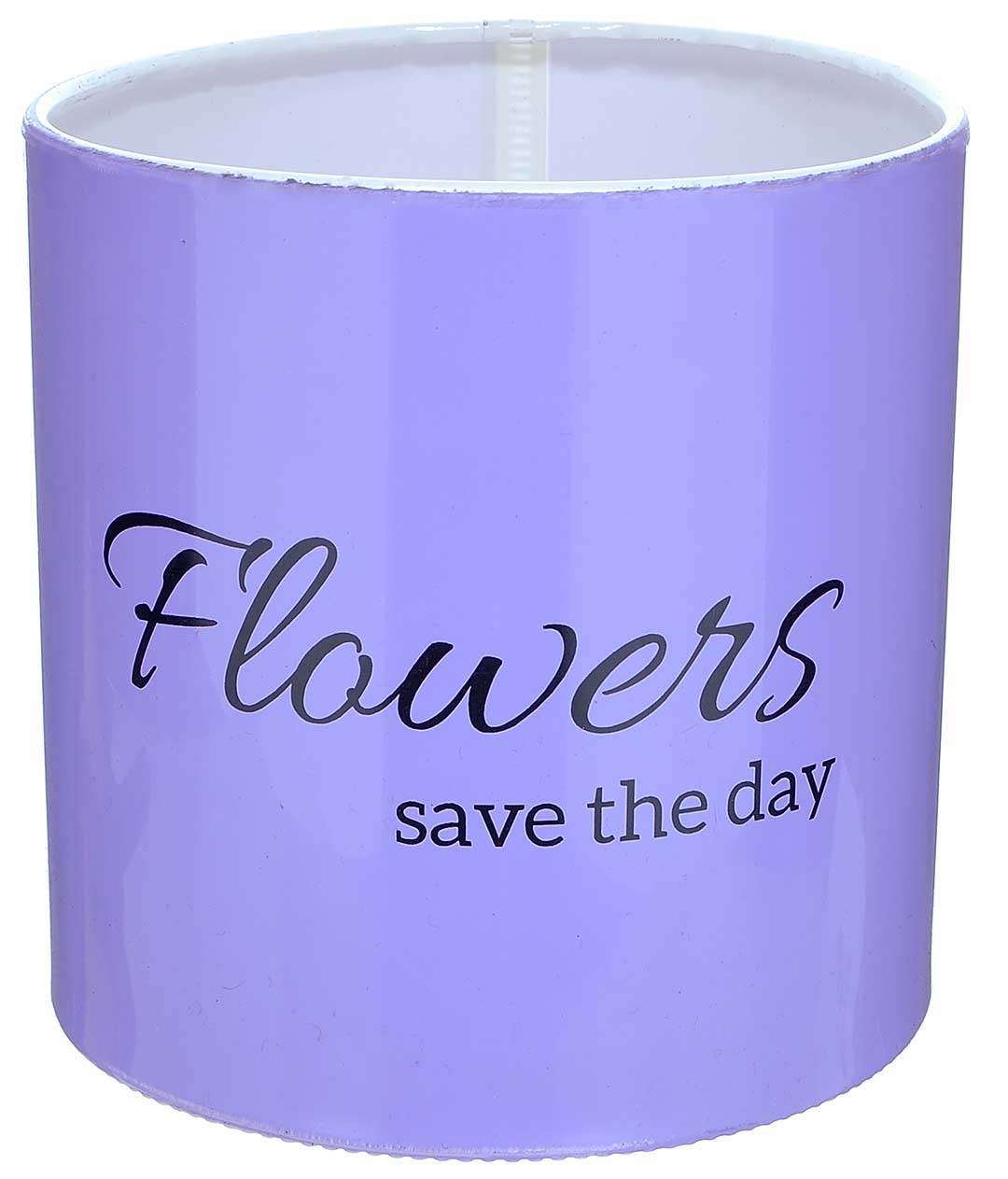 Изображение Коробка для квітів пластикова Save the day бузкова 140/140