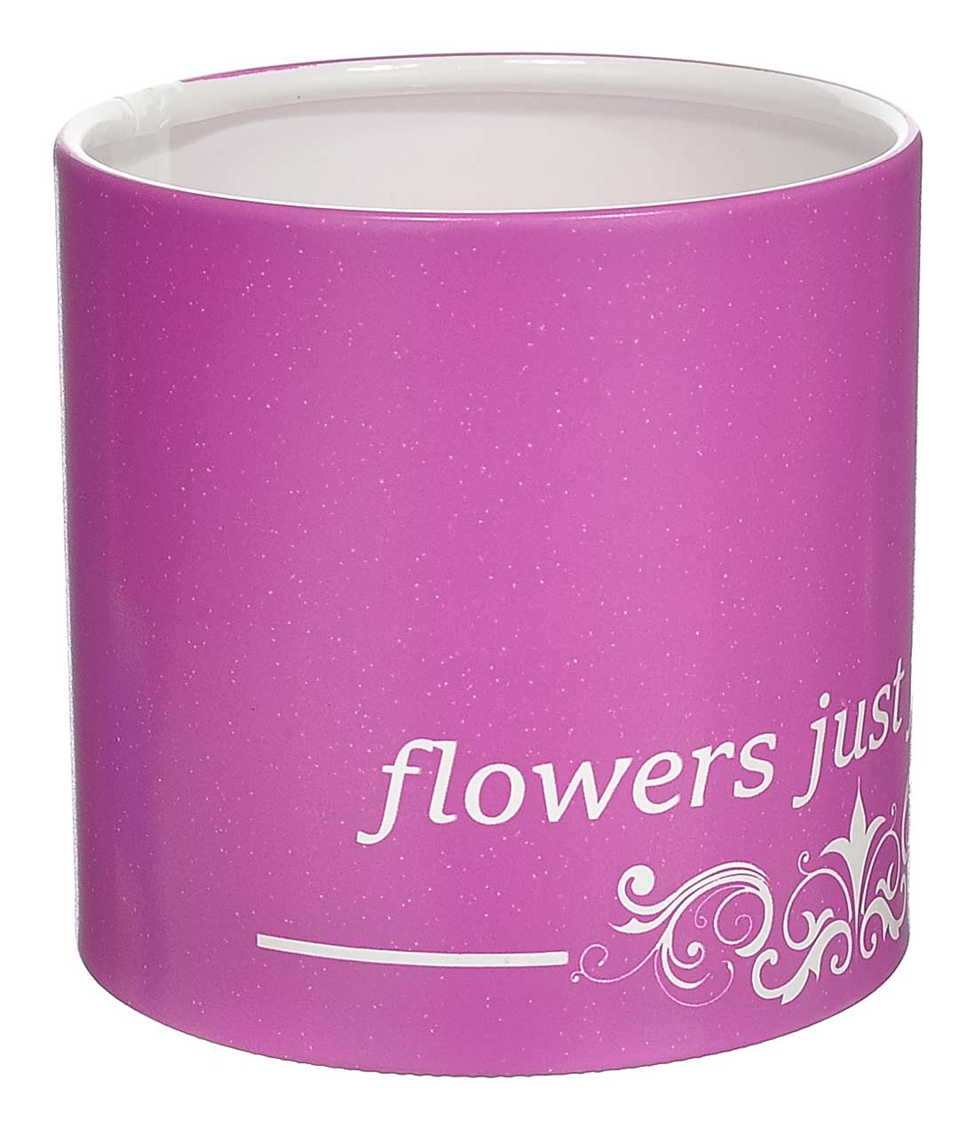 Изображение Коробка для цветов пластиковая Flowers just Фиолетовая 100/100