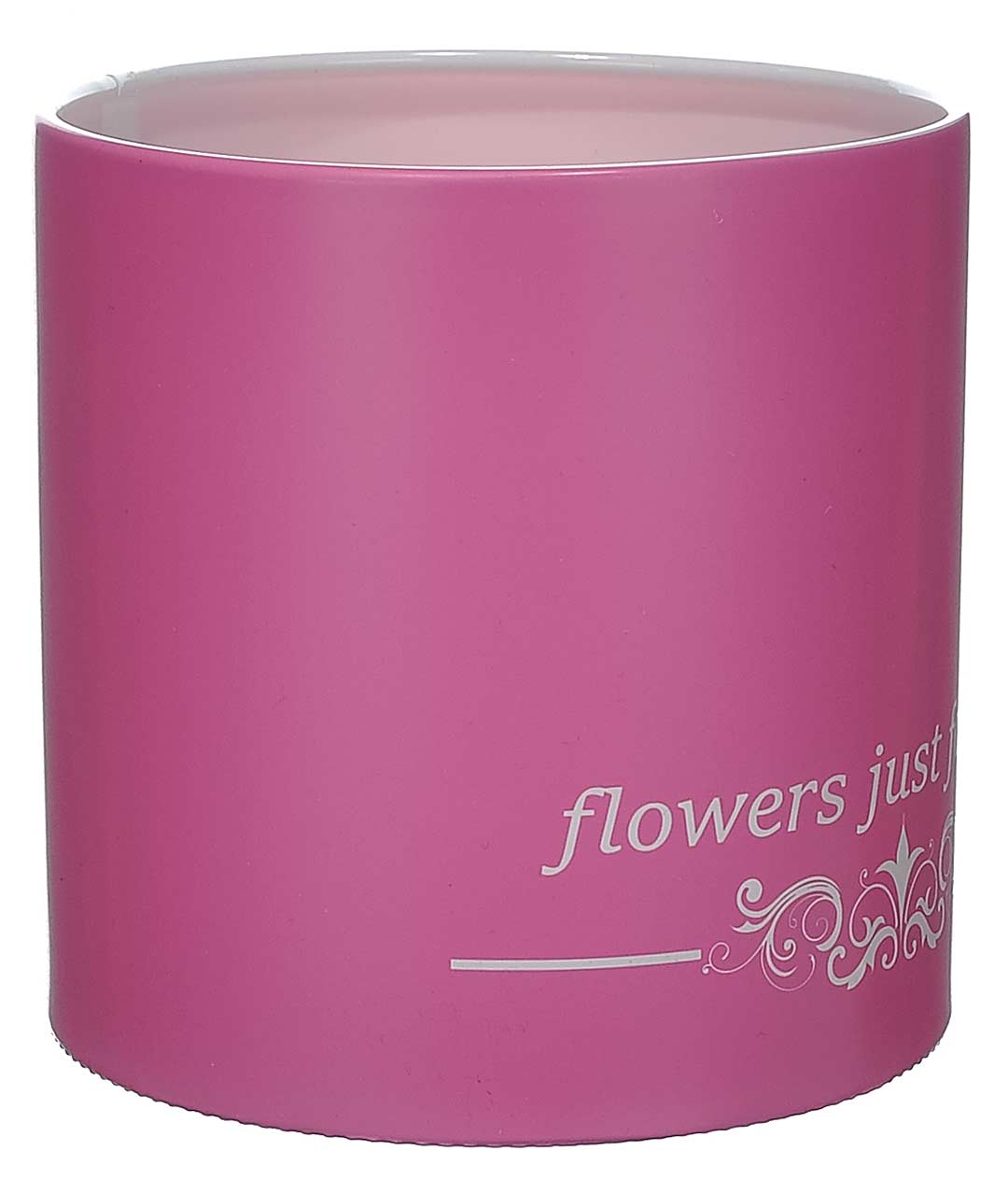 Изображение Коробка для квітів пластикова Flowers just Рожева 140/140 