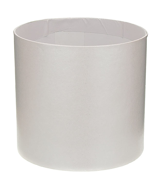 Изображение Коробка круглая для цветов белая из бумаги 100/100 без крышки