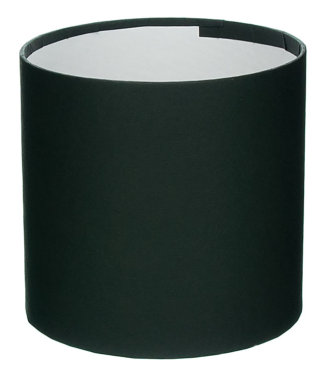 Изображение Коробка круглая для цветов черная из бумаги 100/100 без крышки