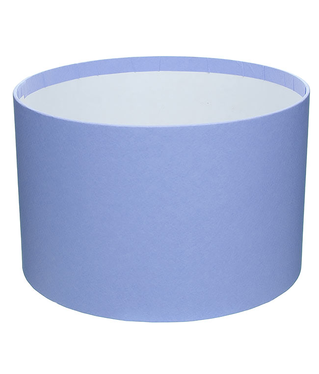 Изображение Коробка круглая для цветов сирень из бумаги 200/130 без крышки