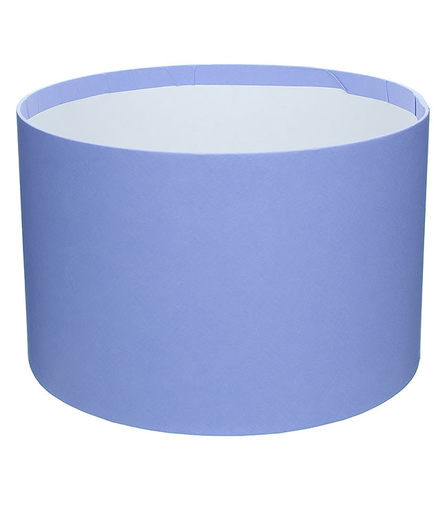 Изображение Коробка круглая для цветов сирень из бумаги 220/140 без крышки