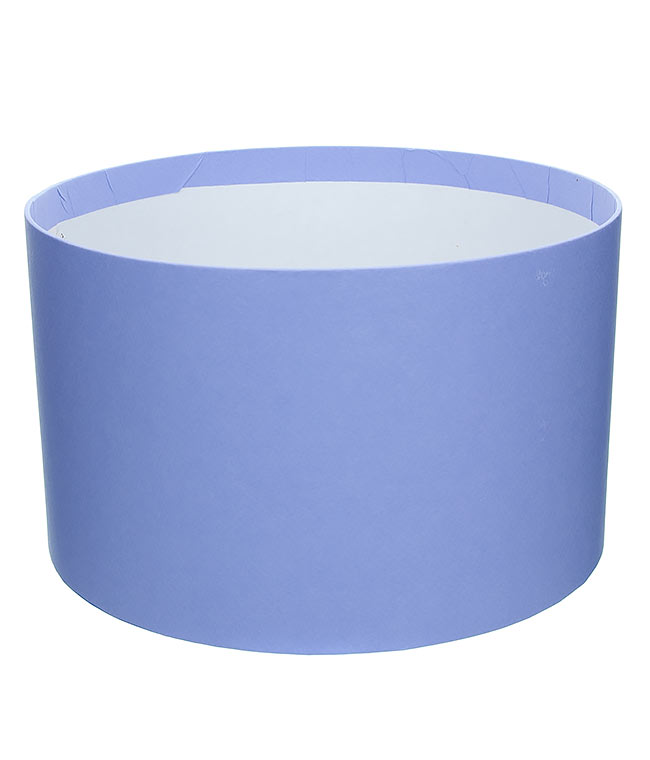 Изображение Коробка круглая для цветов сирень из бумаги 250/150 без крышки