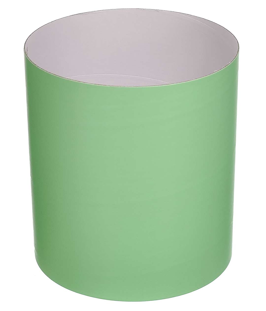Изображение Коробка для цветов круглая Мята из бумаги 150/170 