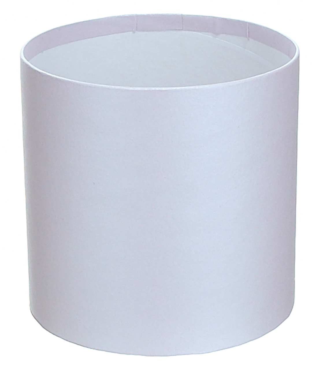 Изображение Коробка круглая для цветов лаванда светлая из бумаги 100/100 без крышки