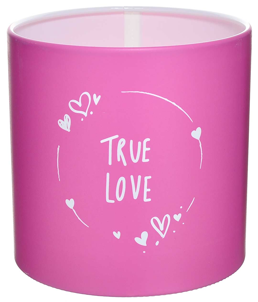 Изображение Коробка для квітів пластикова TRUE LOVE рожева 140/140