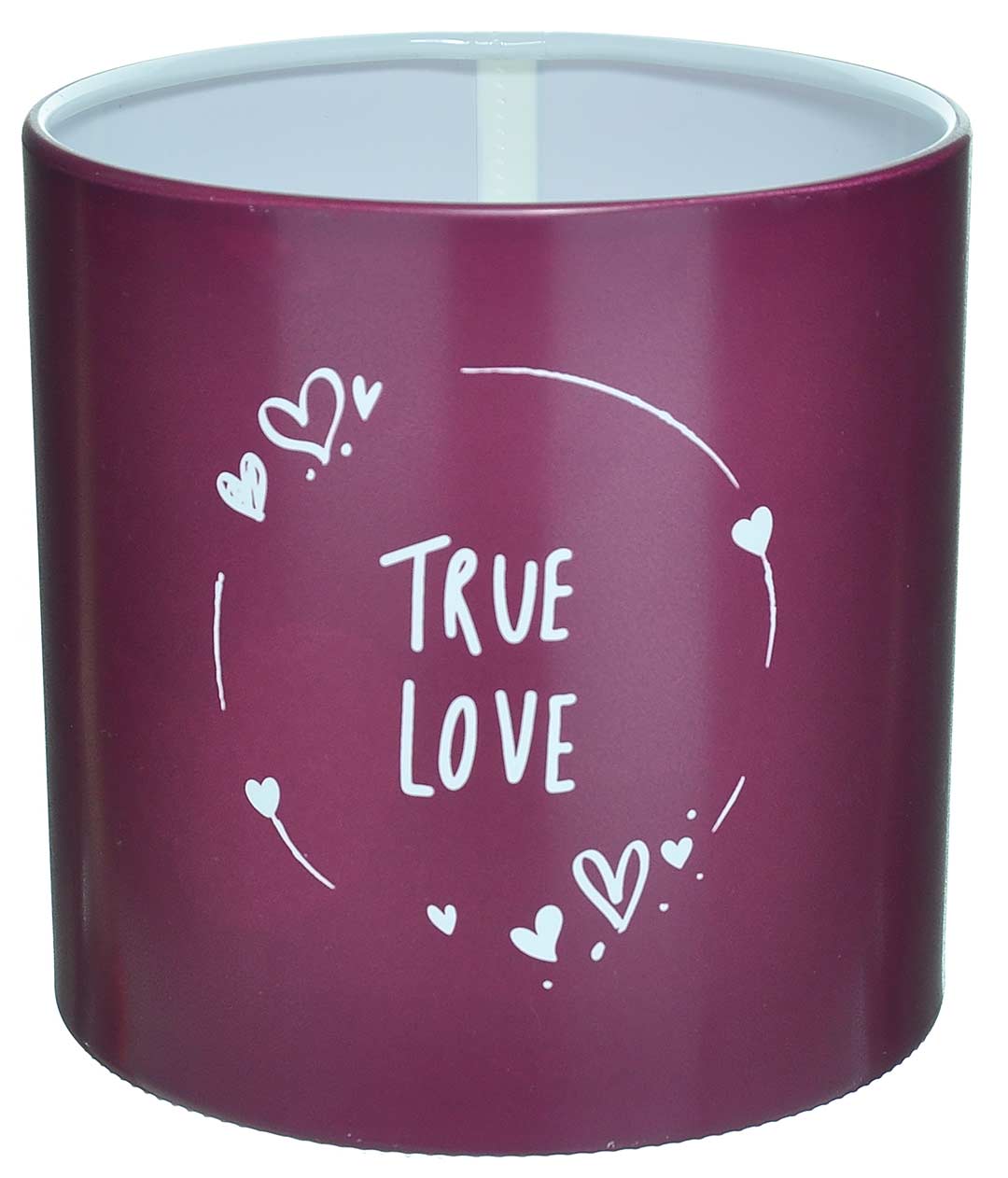 Изображение Коробка для квітів платикова TRUE LOVE бордова 140/140