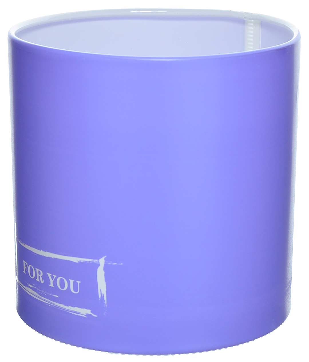 Изображение Коробка для квітів пластикова FOR YOU бузкова140/140