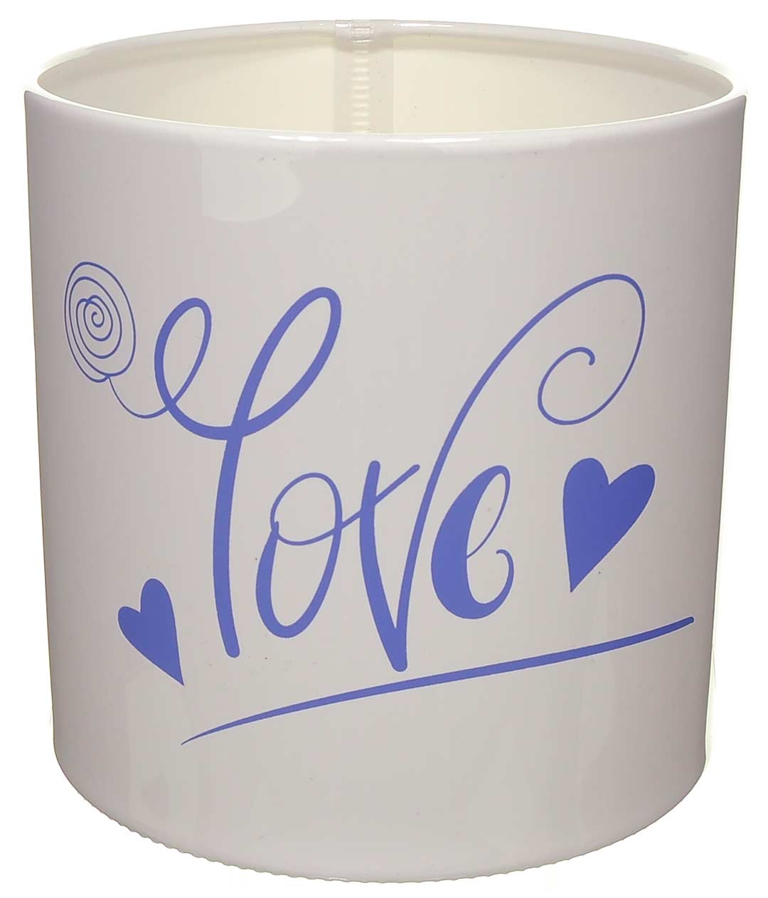 Изображение Коробка для квітів пластикова LOVE бузок 140/140