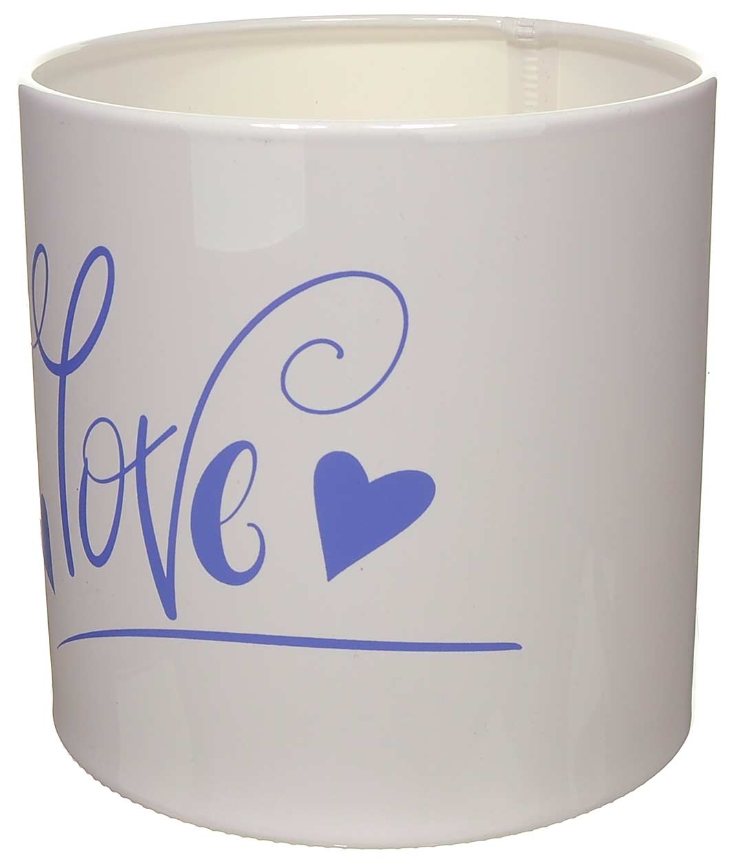 Изображение Коробка для квітів пластикова LOVE бузок 140/140