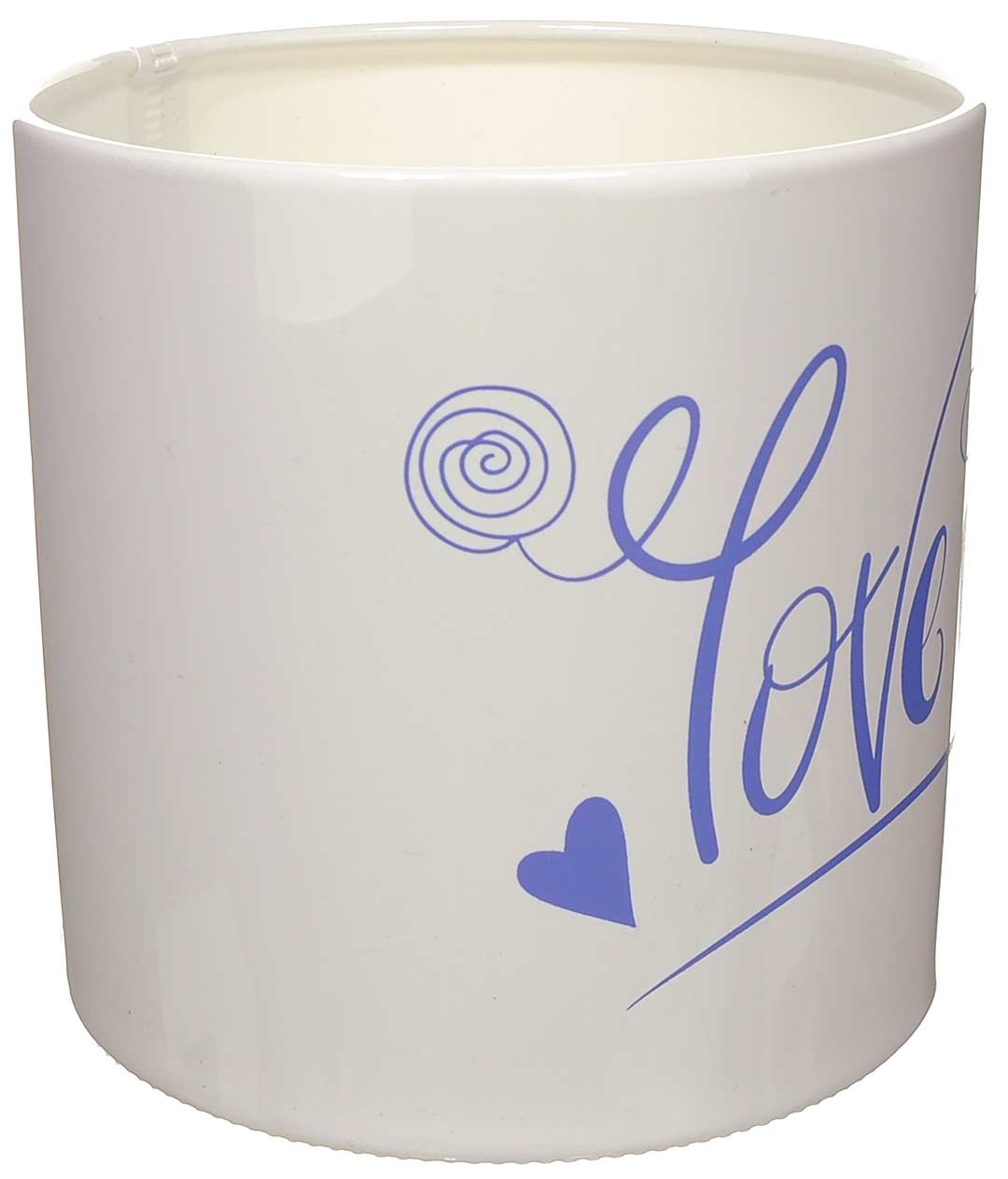 Изображение Коробка для квітів пластикова LOVE бузок 140/140