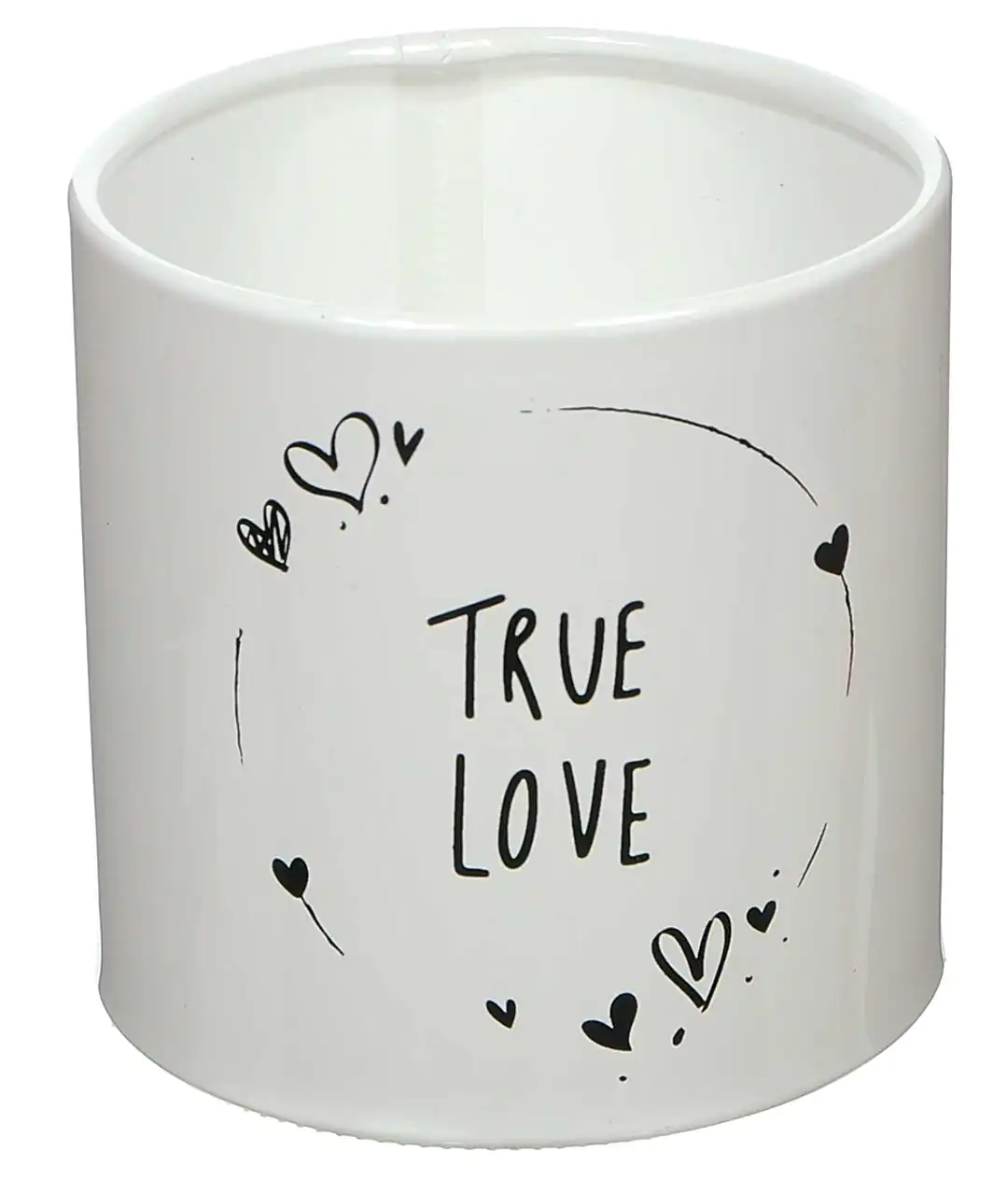 Изображение Коробка для квітів пластикова TRUE LOVE черна 100/100