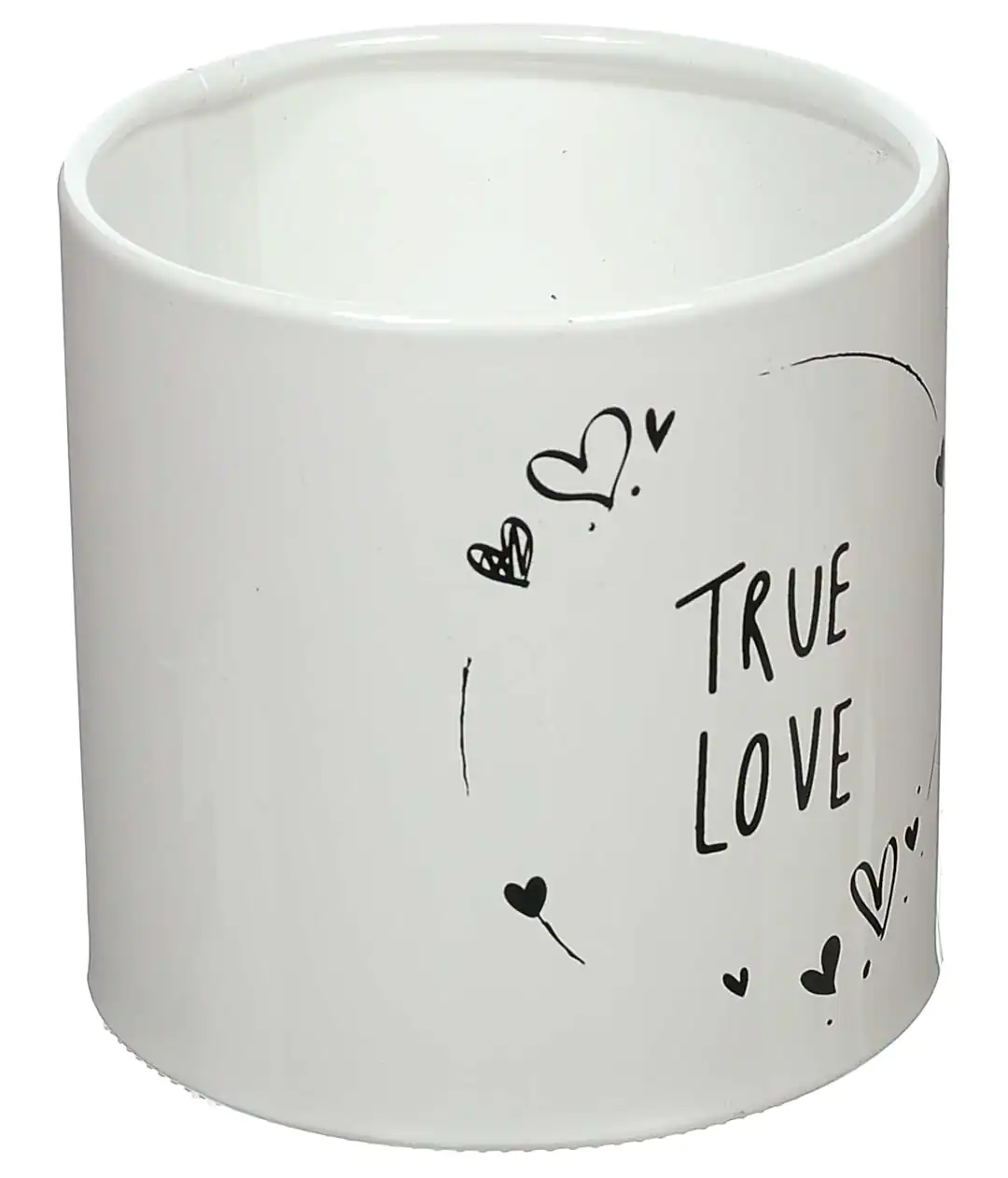 Коробка для квітів пластикова TRUE LOVE черна 100/100