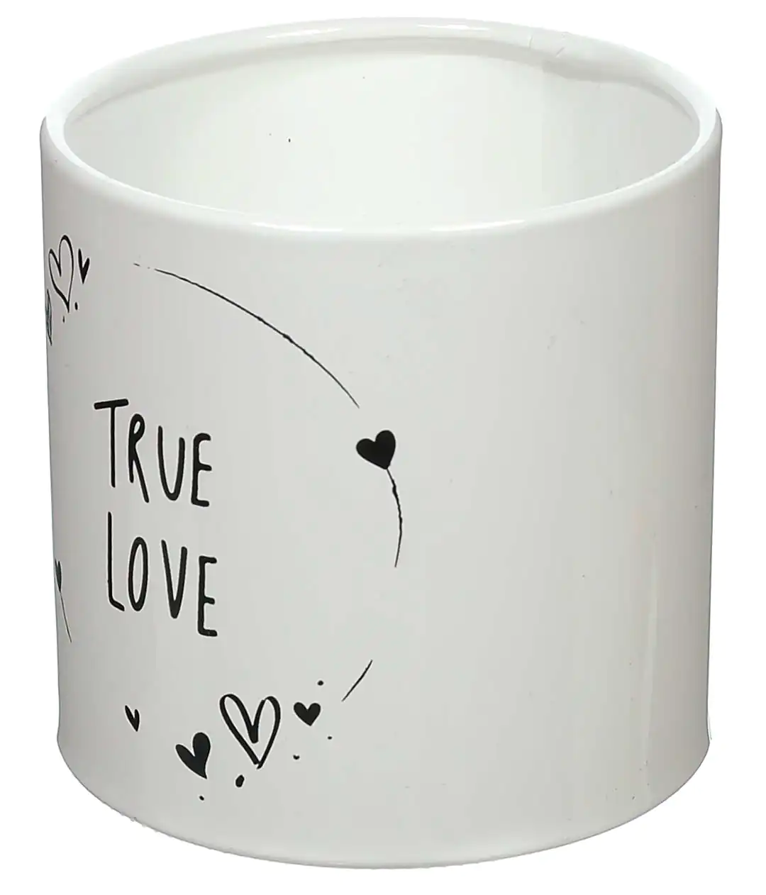 Коробка для квітів пластикова TRUE LOVE черна 100/100