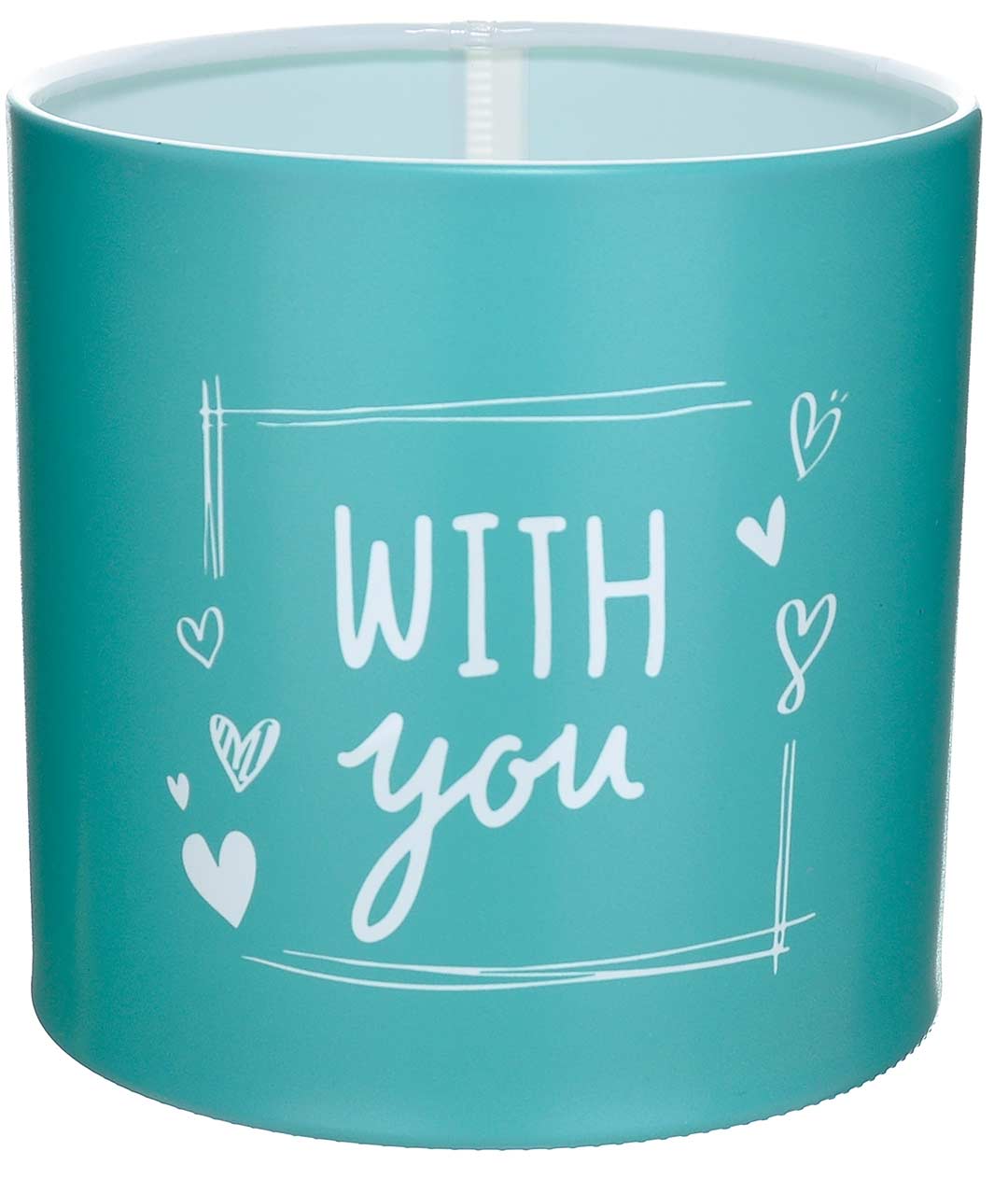 Изображение Коробка для квітів пластикова WITH YOU бірюза 140/140