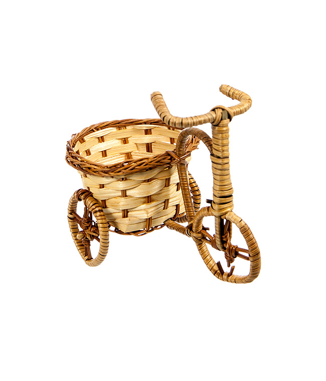 Изображение Плетеное кашпо декоративное велосипед BY012-607