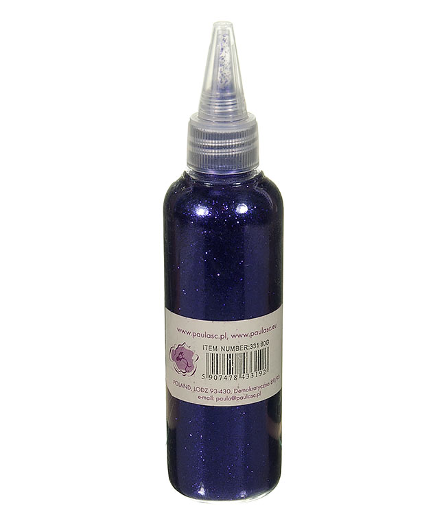 Изображение Присыпка для цветов темно-синяя перламутр в бутылочке 80гр.