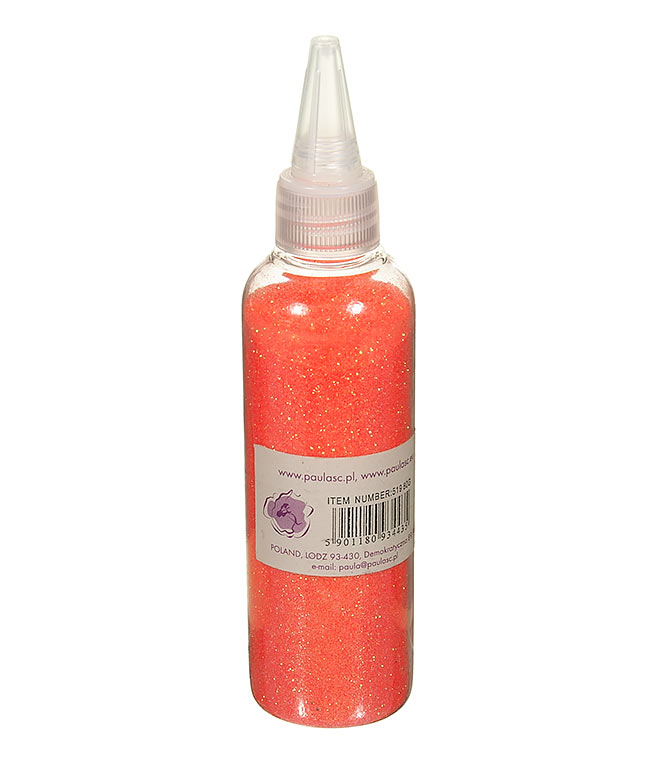 Изображение Присыпка для цветов персиковая перламутр в бутылочке 80гр.