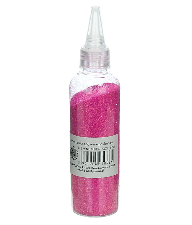 Изображение Присыпка для цветов розовая перламутр в бутылочке 80гр.