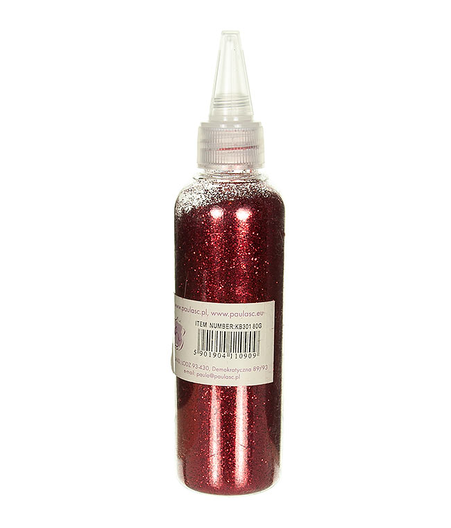 Изображение Присыпка для цветов бордовая перламутр в бутылочке 80гр.