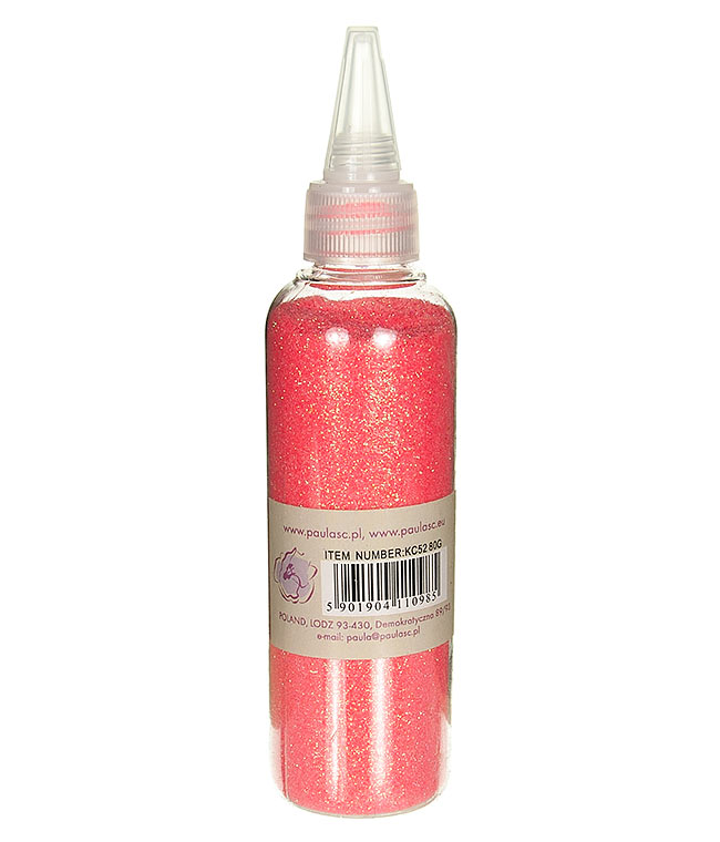 Изображение Присыпка для цветов коралловая перламутр в бутылочке 80гр.