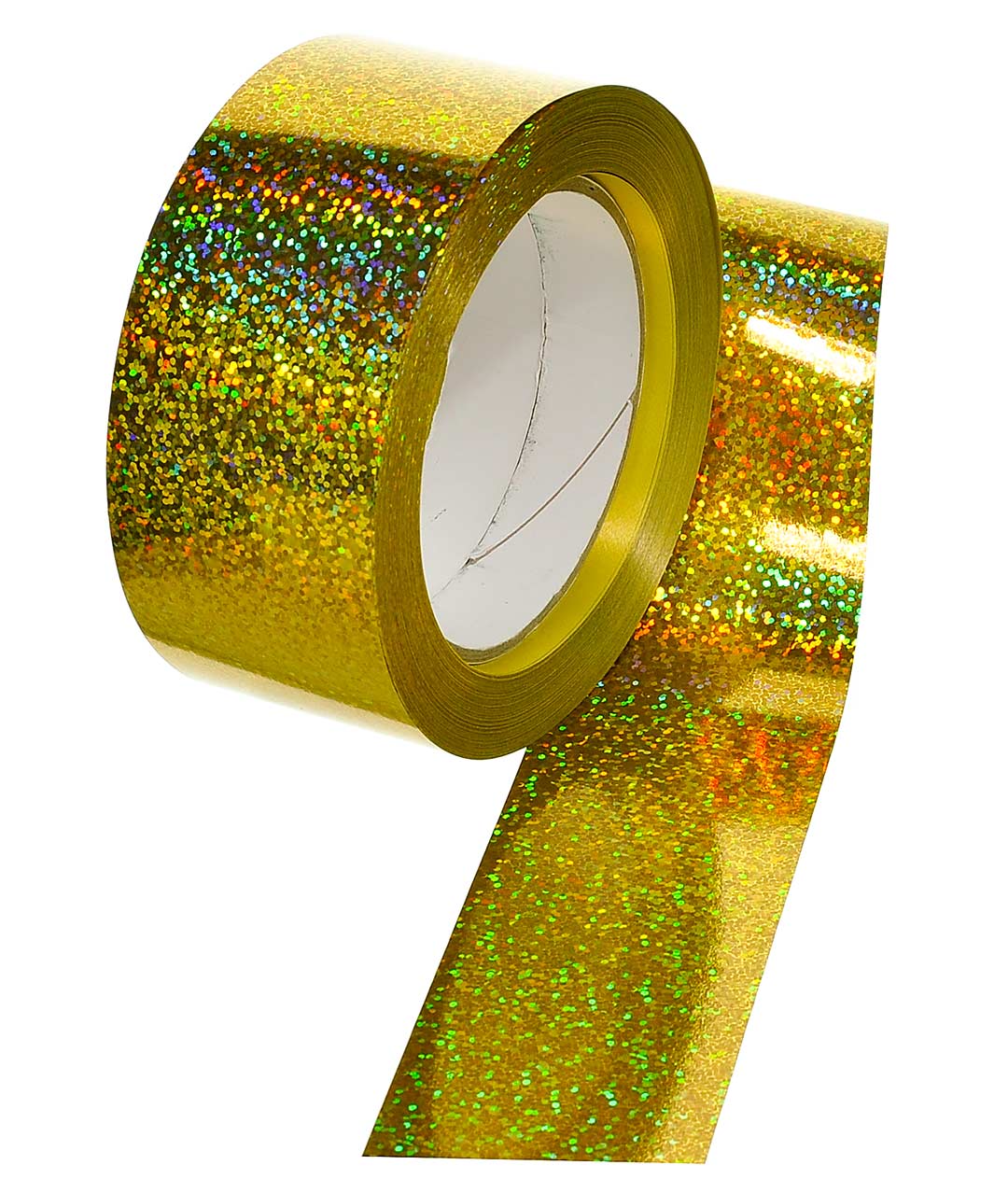 Изображение Лента полипропиленовая лазерная золотая Shax 50мм