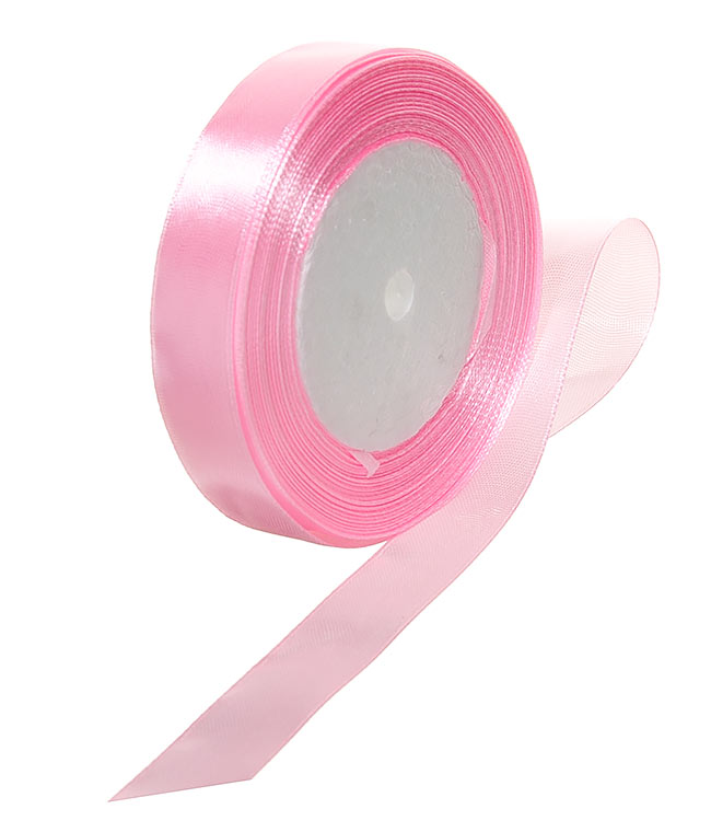 Изображение Атласная лента светло-розовая 20 мм А004