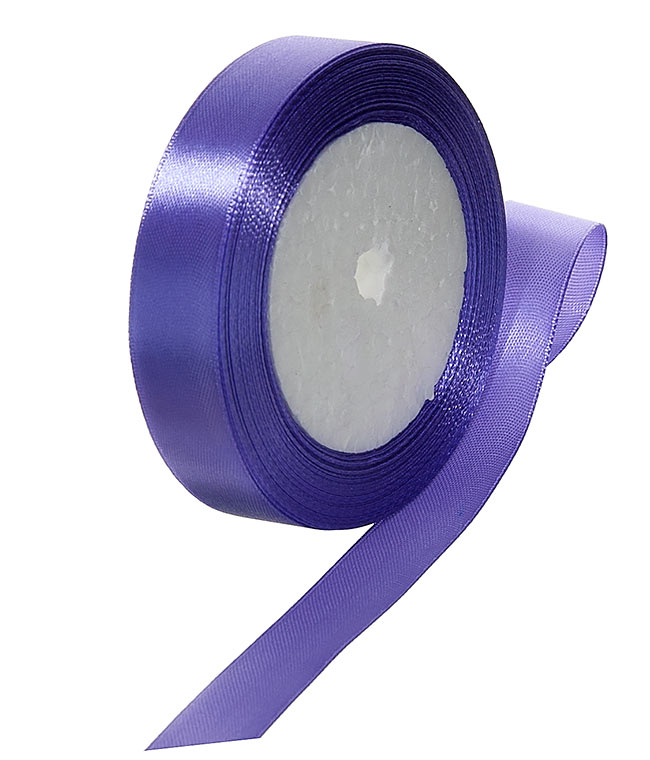 Изображение Атласная лента светло-фиолетовая 20 мм А021