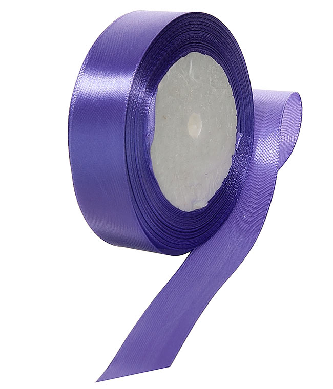 Изображение Атласная лента светло-фиолетовая 25 мм А021