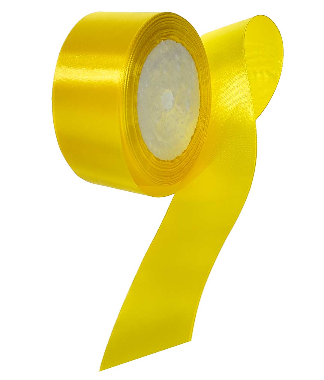 Изображение Лента атласная св. желтая 38 мм А015