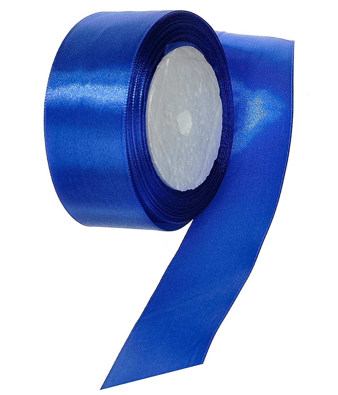 Изображение Лента атласная синяя 38 мм А040