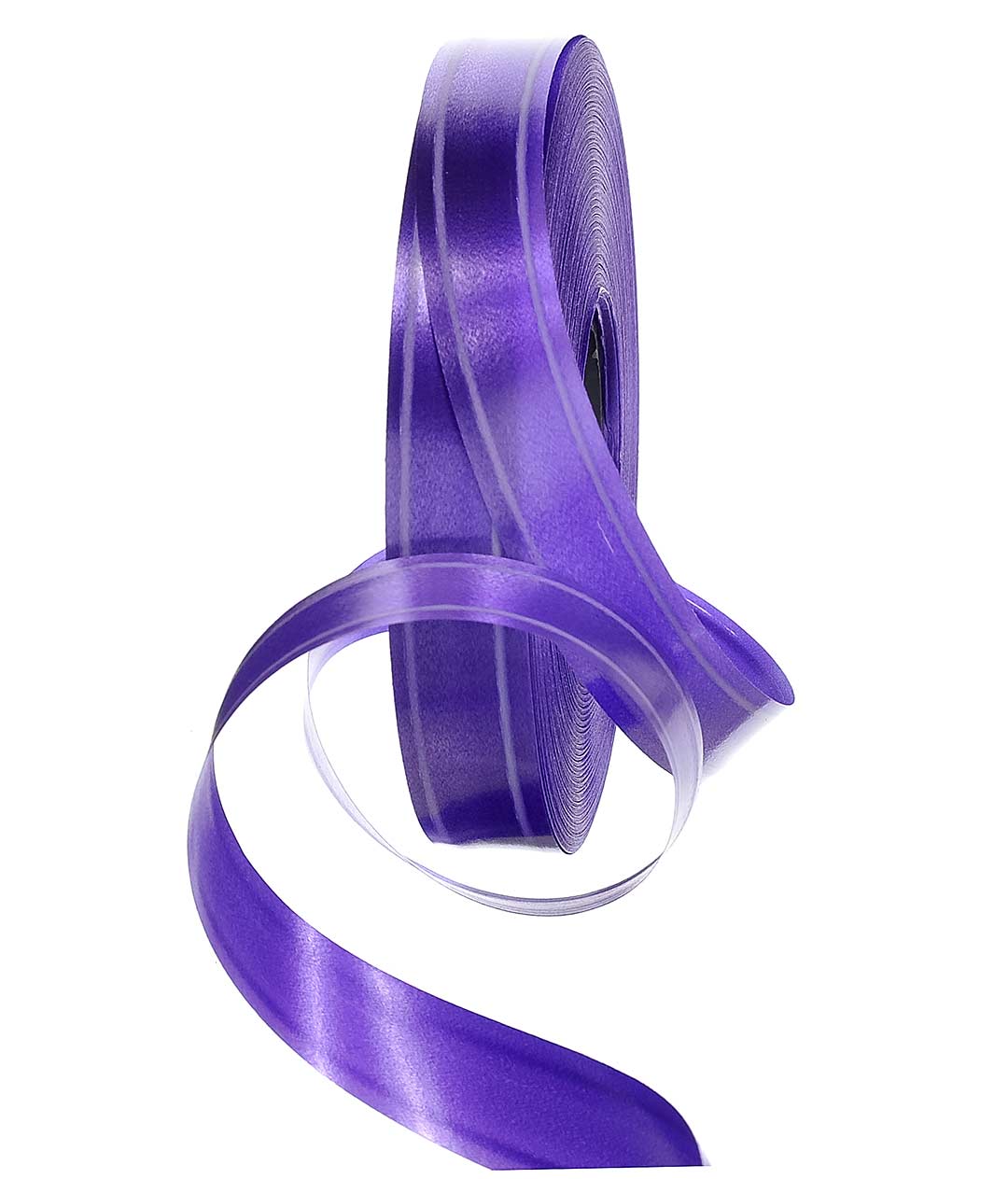 Изображение Стрічка поліпропіленова фіолетова Біла смуга 20мм