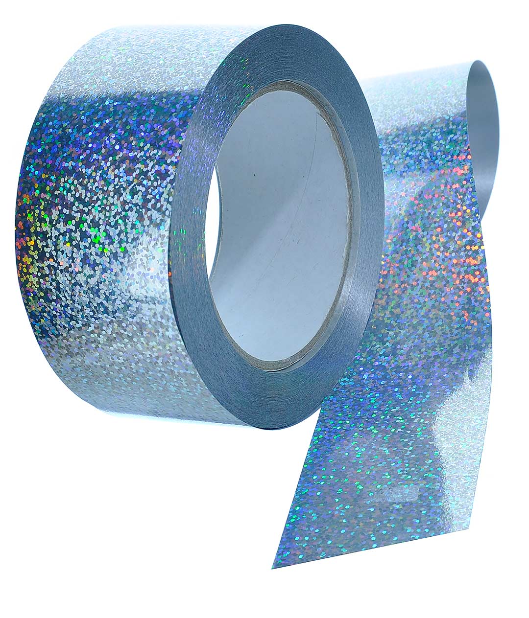 Изображение Лента полипропиленовая лазерная серебро Shax 50мм