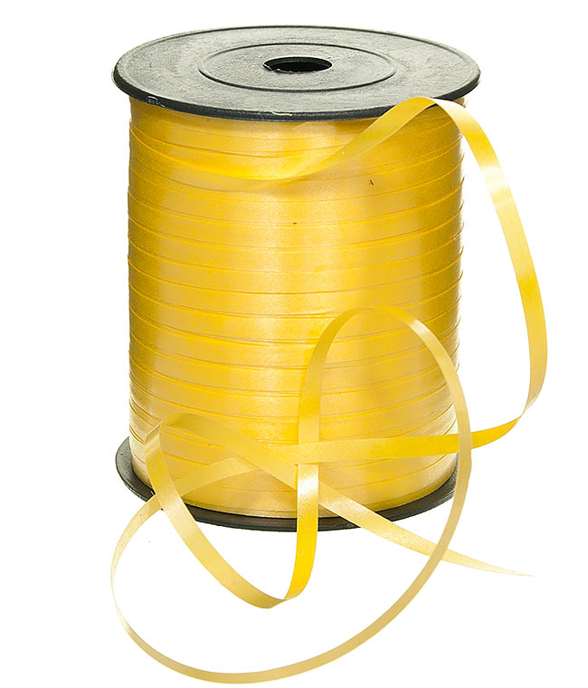 Изображение Лента полипропиленовая на бобине желтая Shax 5мм